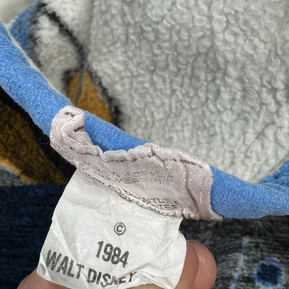 Vintage Biederlack 1984 Baby Blanket Mickey Mouse Donald Duck Disney USA